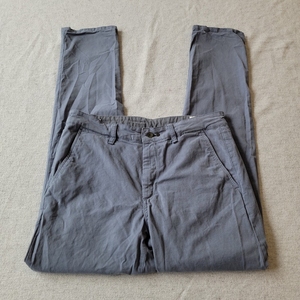 Rag & Bone Fit 2 Chino Pants Mens 32x32 Gray Twill Stretch Cotton MED20P1723A9FA
